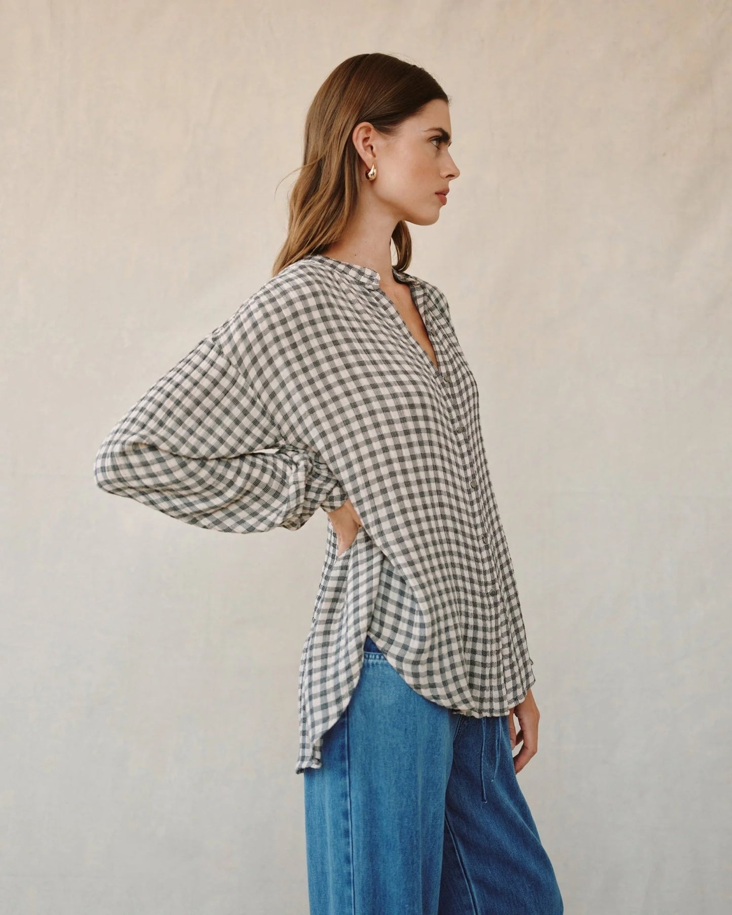 Mandarin Collar Shirt