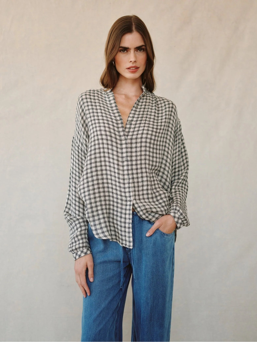 Mandarin Collar Shirt