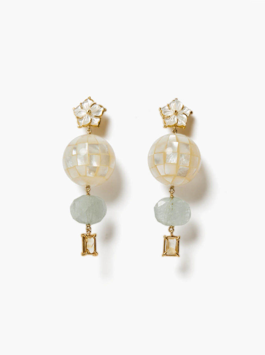 Mosaic Mother of Pearl Earrings