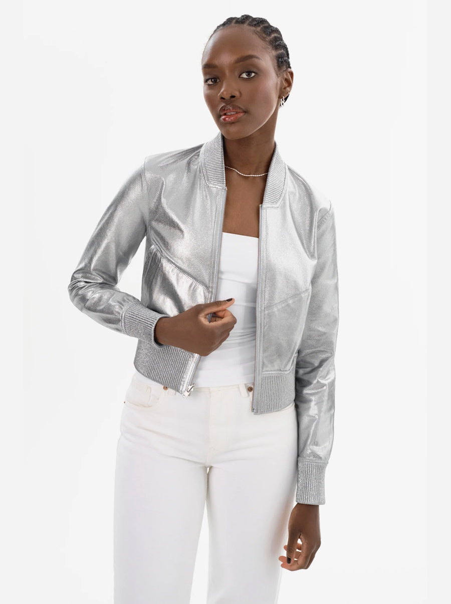 Kordella Reversible Leather Bomber