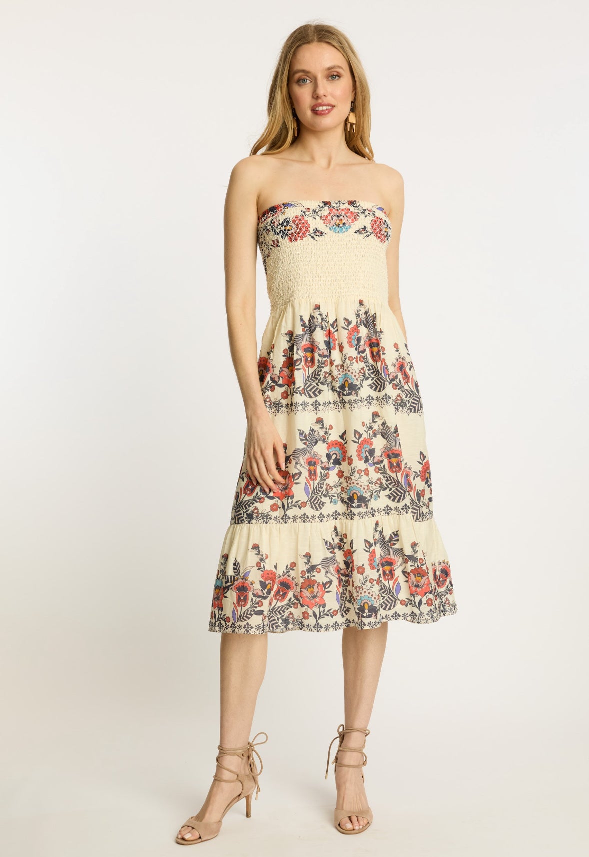 The Chablis Skirt in Zebra Leaf