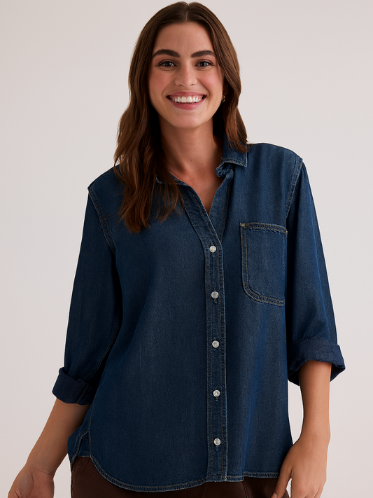 Shirt Tail Button-Down