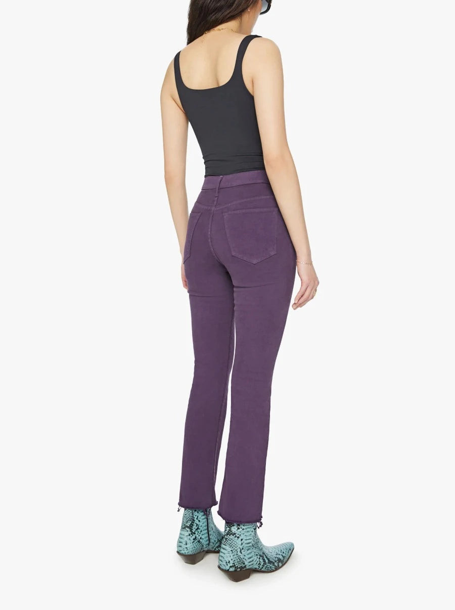 High Waisted Rascal Ankle Fray in Blackberry Cordial