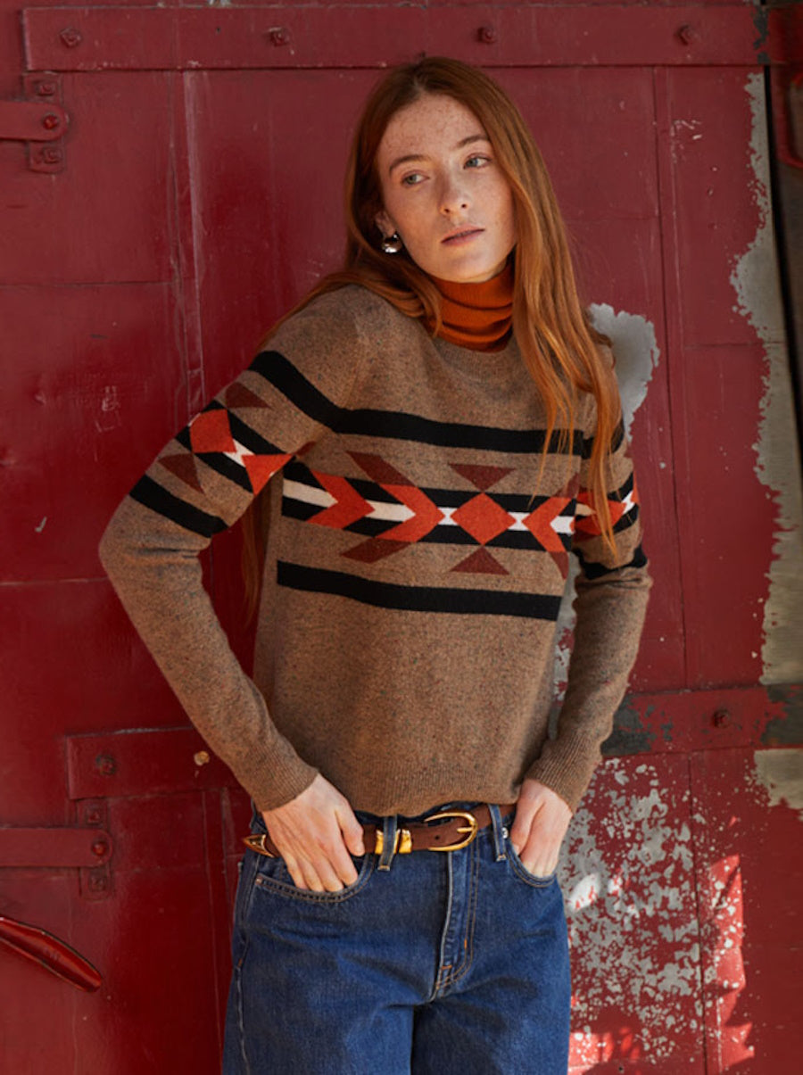 Southwest Intarsia Crew