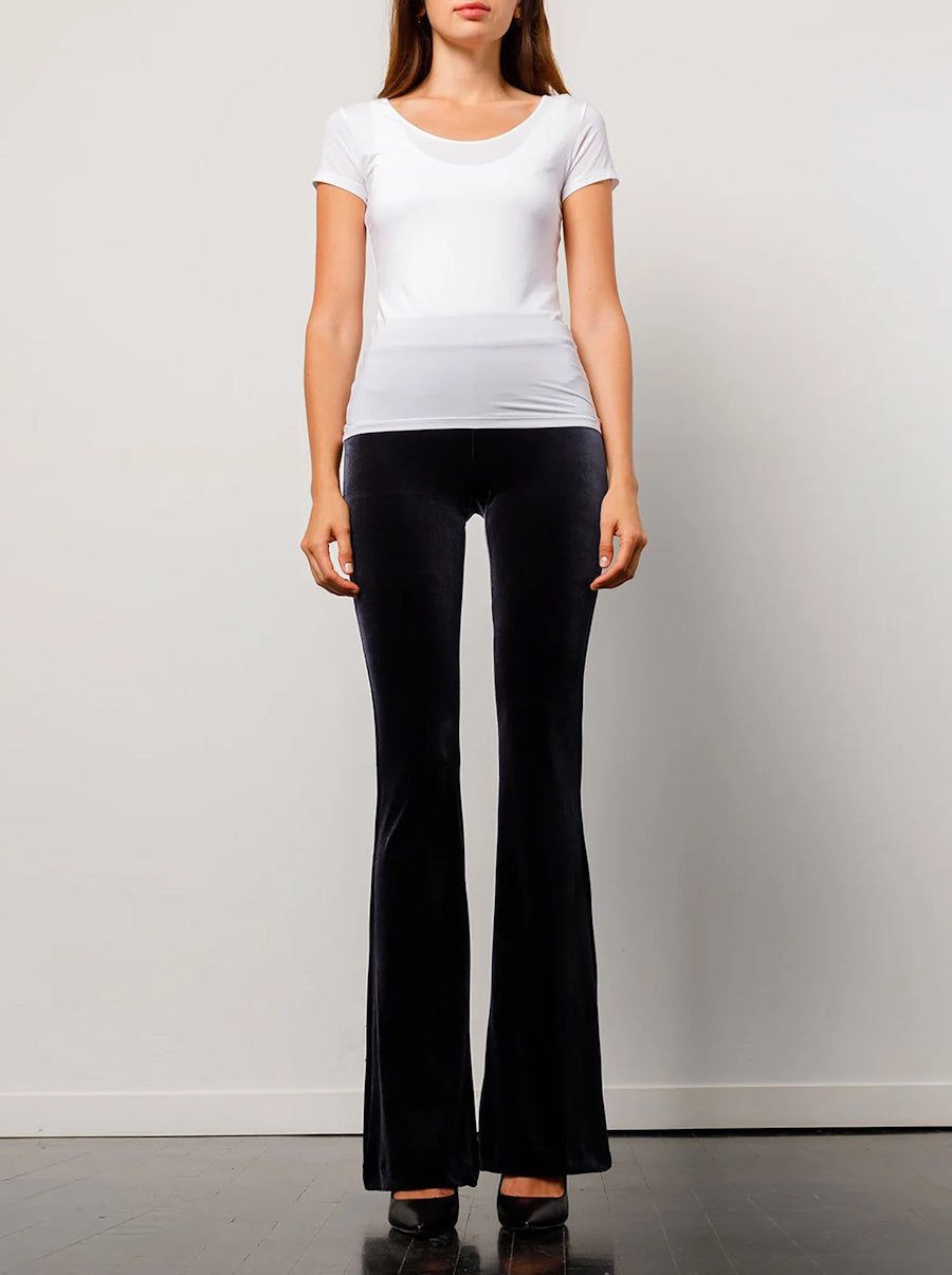 Bellini Velvet Pant in Charcoal