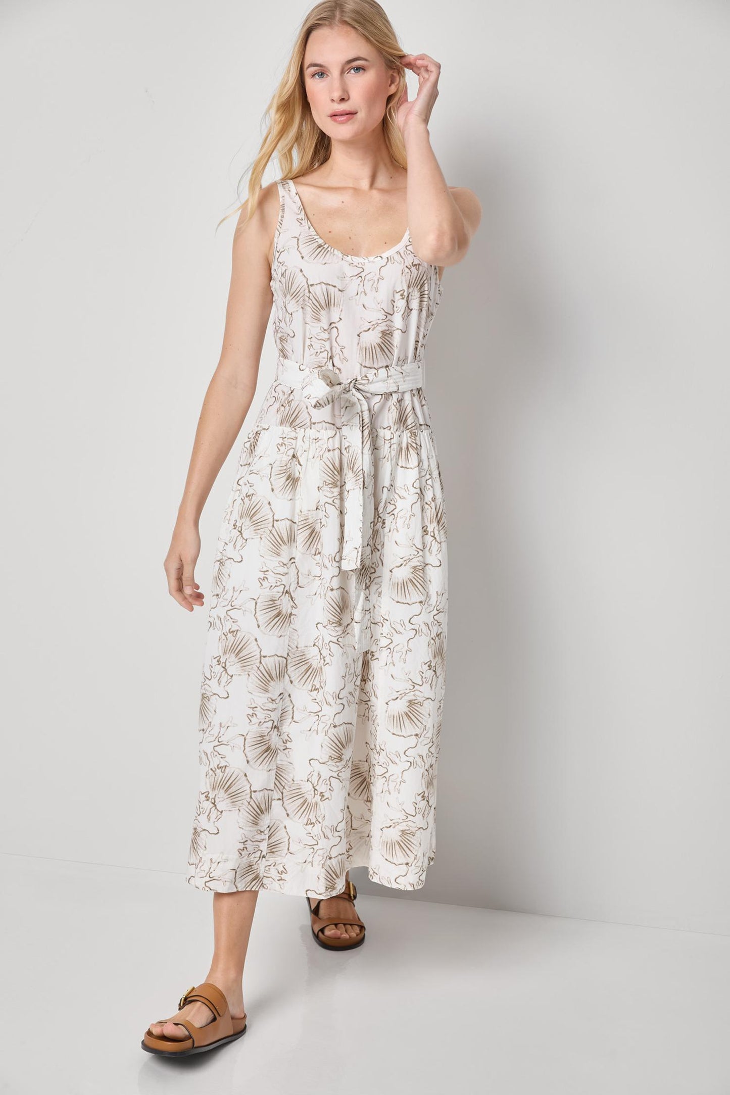 Poplin Maxi Yoke Dress