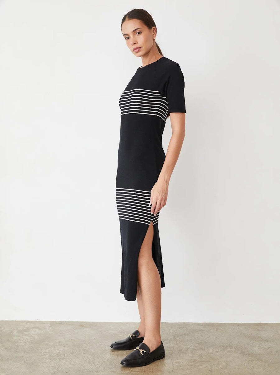 Light Soft Knit Stripe Dress