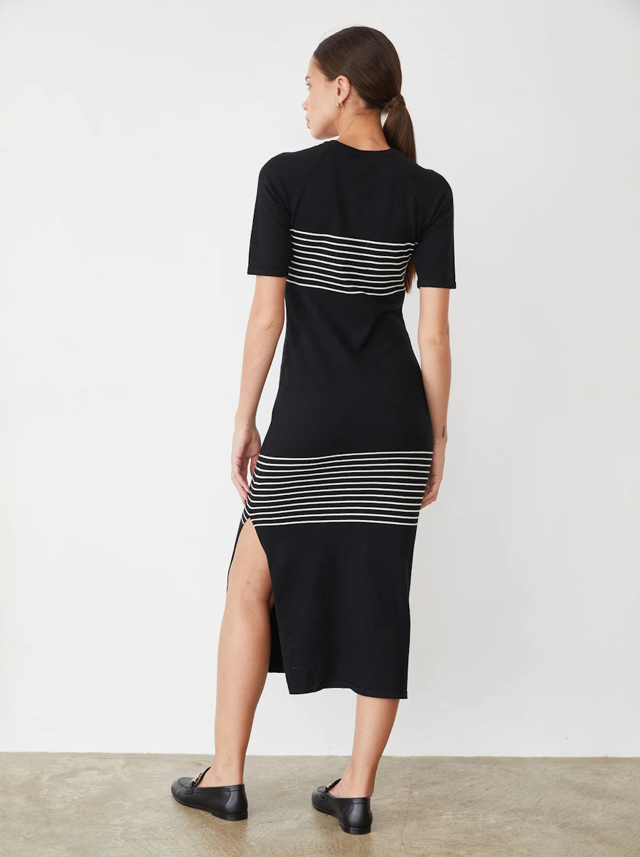 Light Soft Knit Stripe Dress