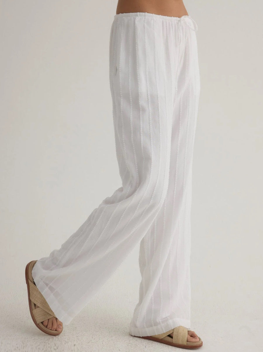 Wide Leg Pant in White