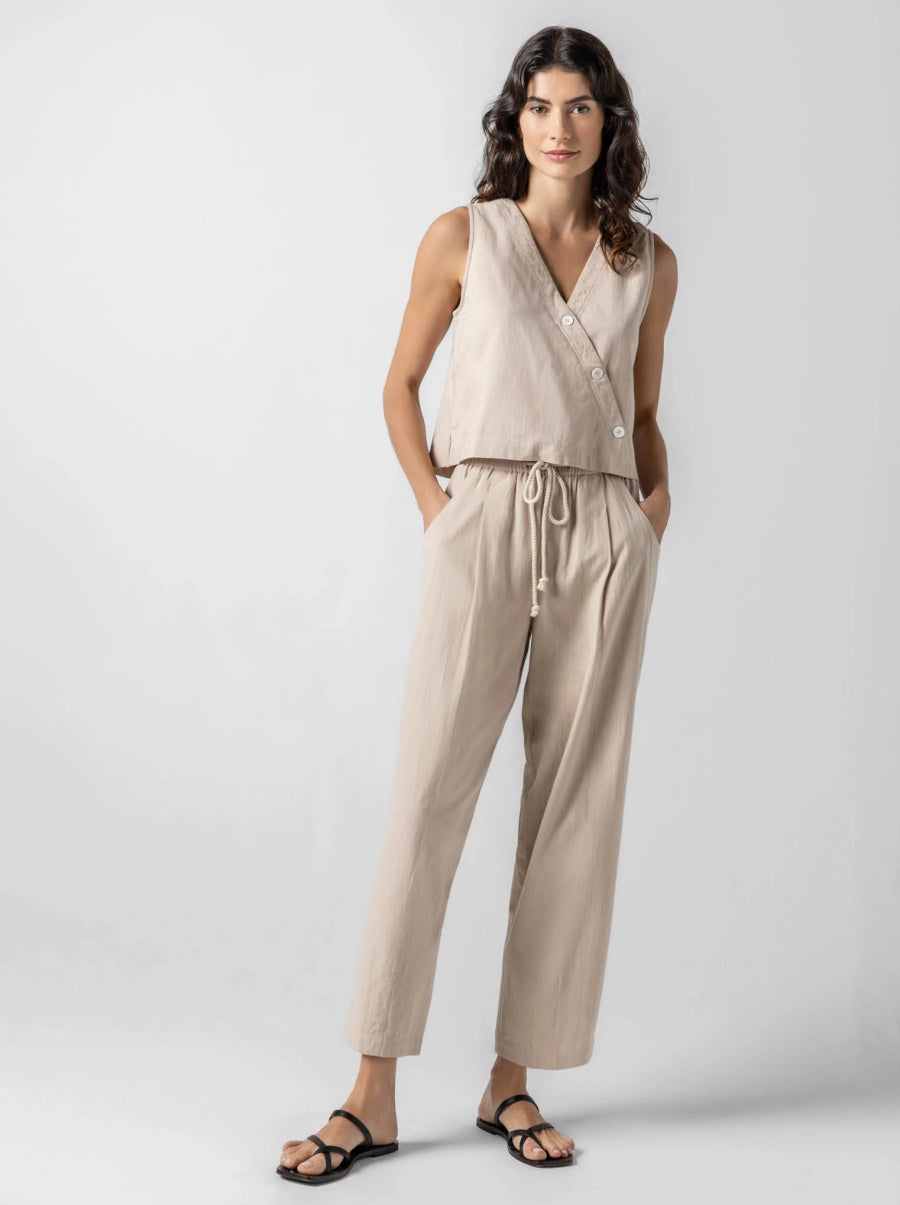Cross Front Sleeveless Top