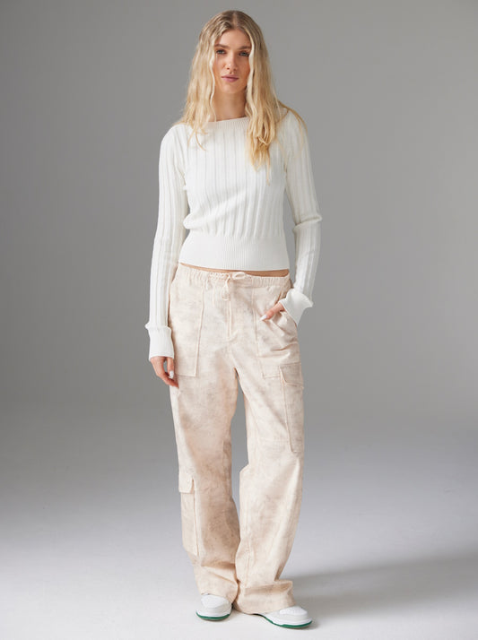 Gwen Crop Boat Neck