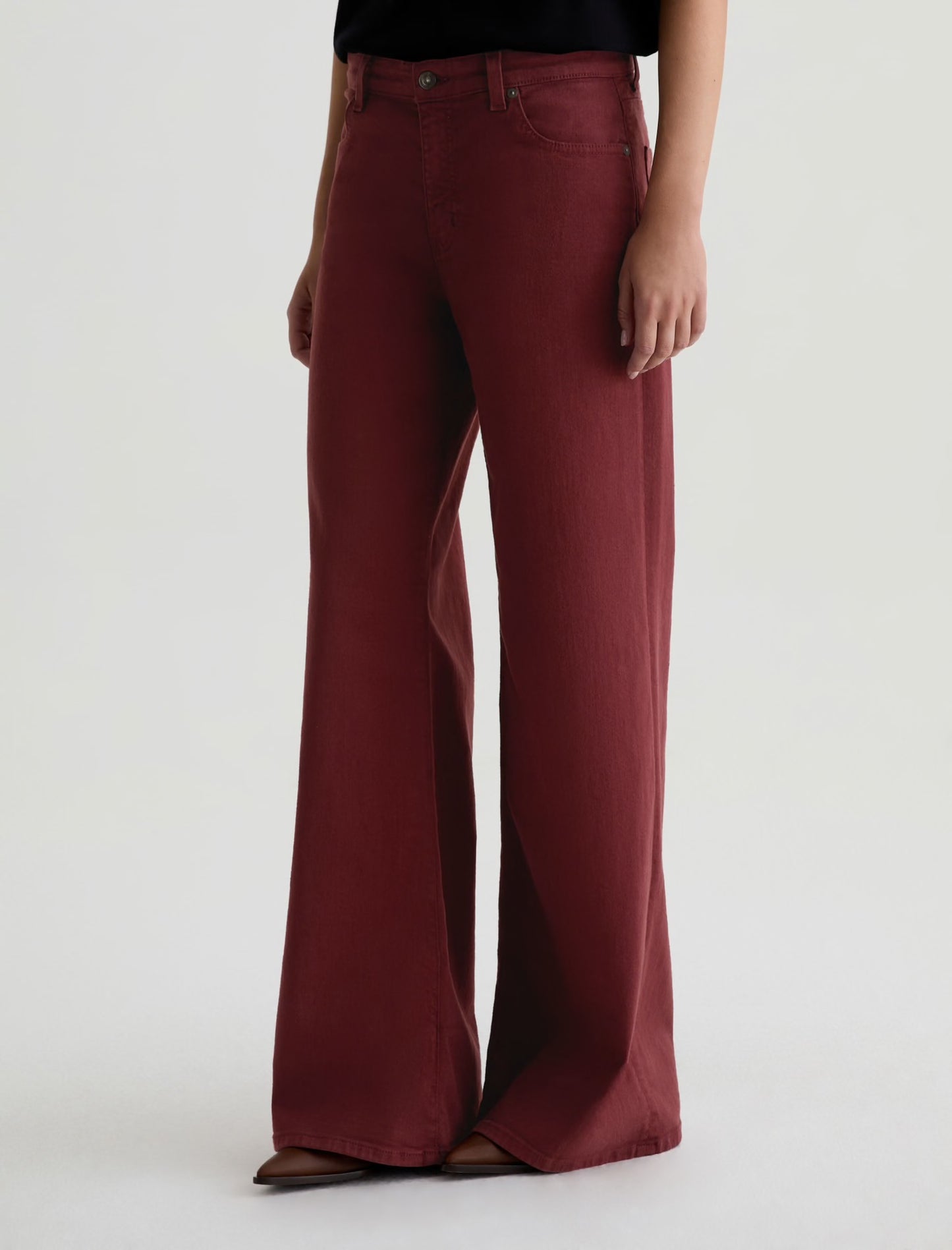 Saige Wide Leg in Cranberry
