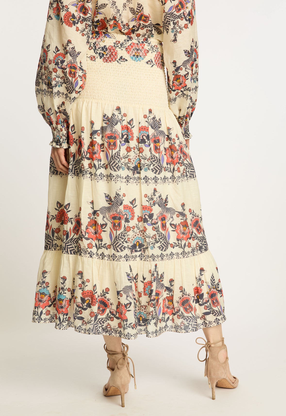 The Chablis Skirt in Zebra Leaf