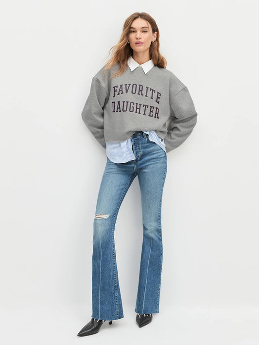 Crop Collegiate Sweatshirt