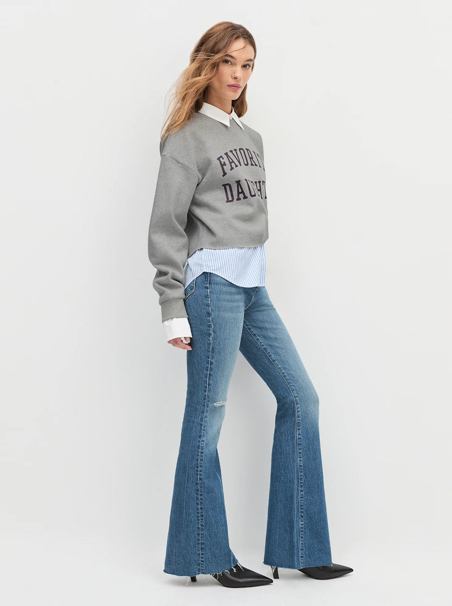 Crop Collegiate Sweatshirt
