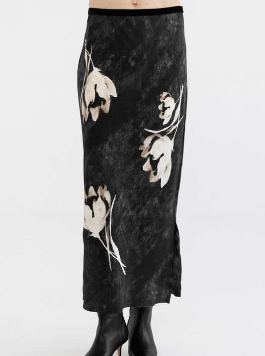Go For It Long Skirt Placed