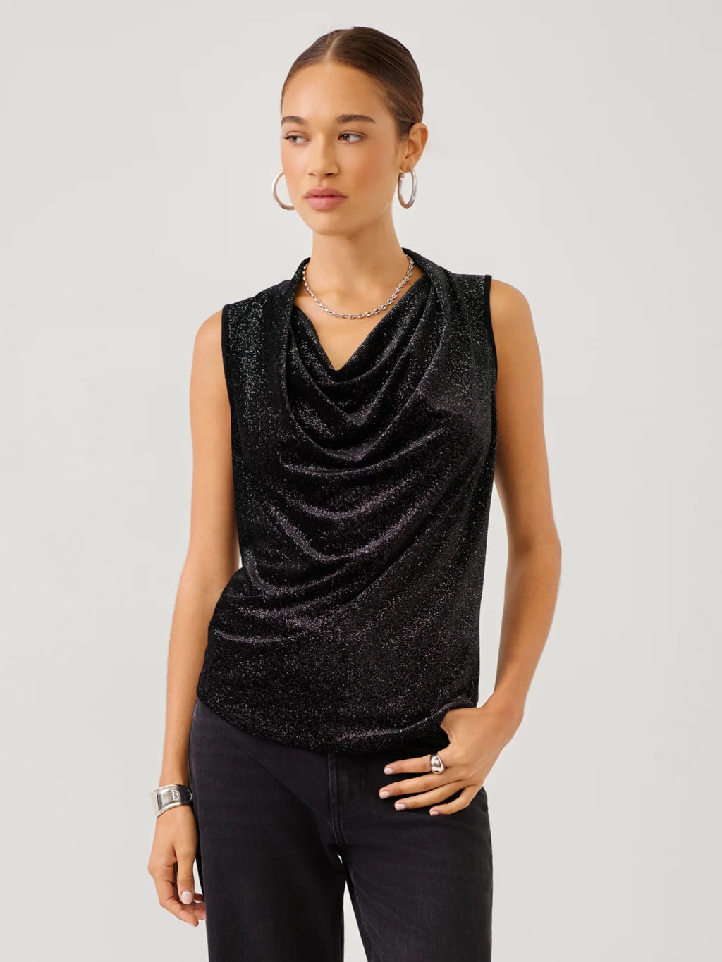 Elisa Drape Neck Top