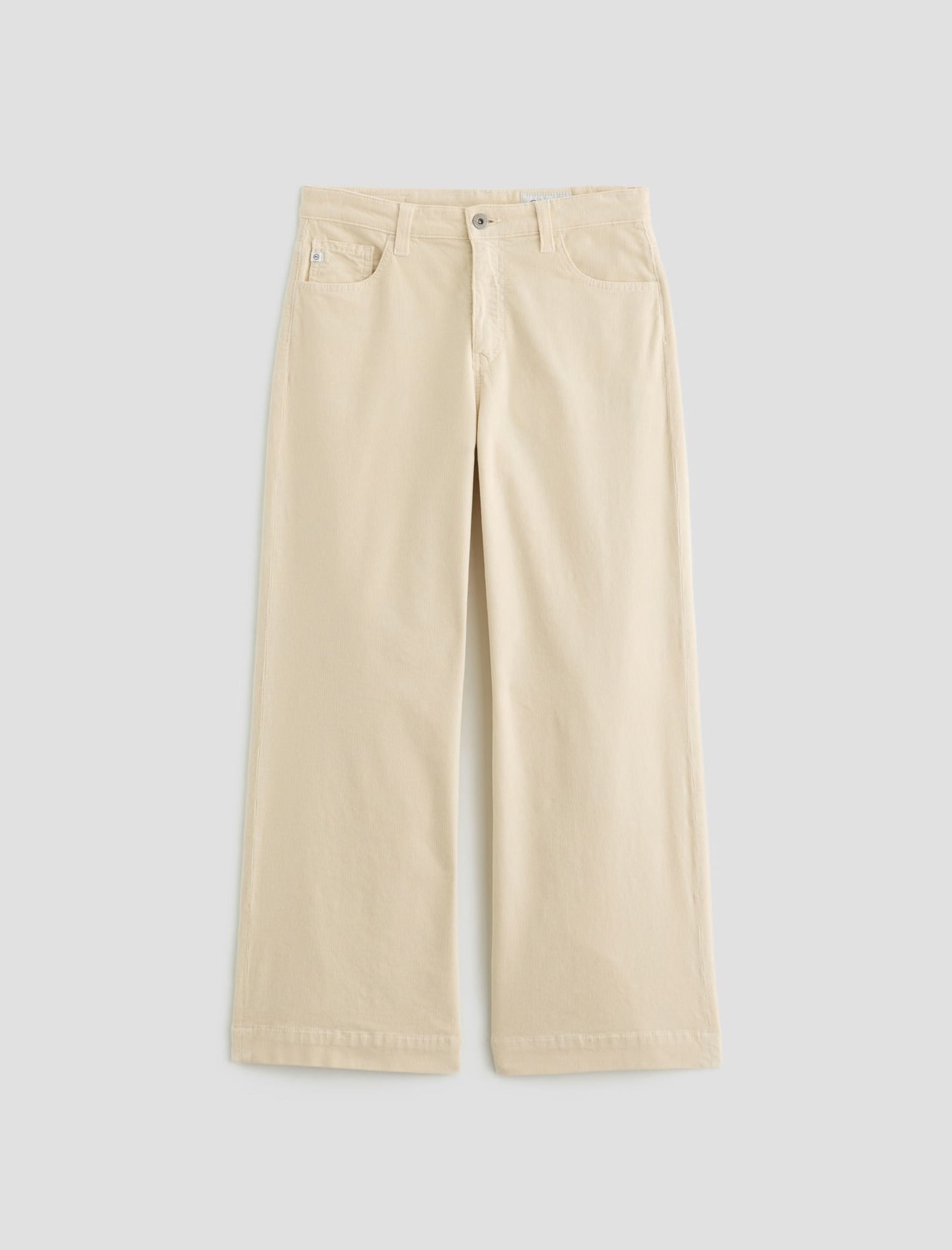 Saige Wide Leg Crop Cord in Opal Stone