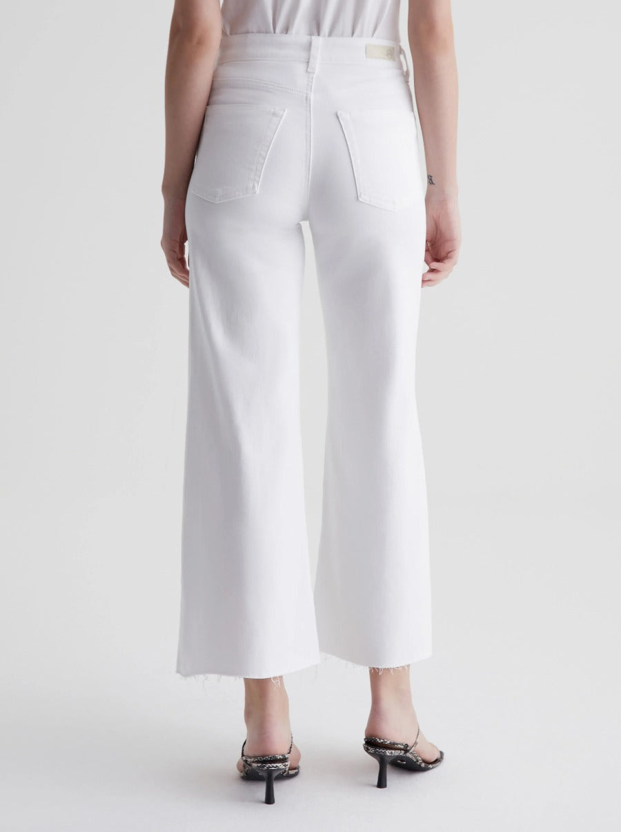 Saige Wide Leg Crop in Modern White