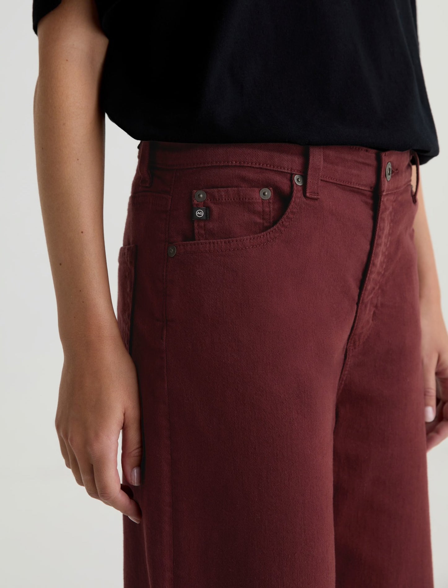Saige Wide Leg in Cranberry