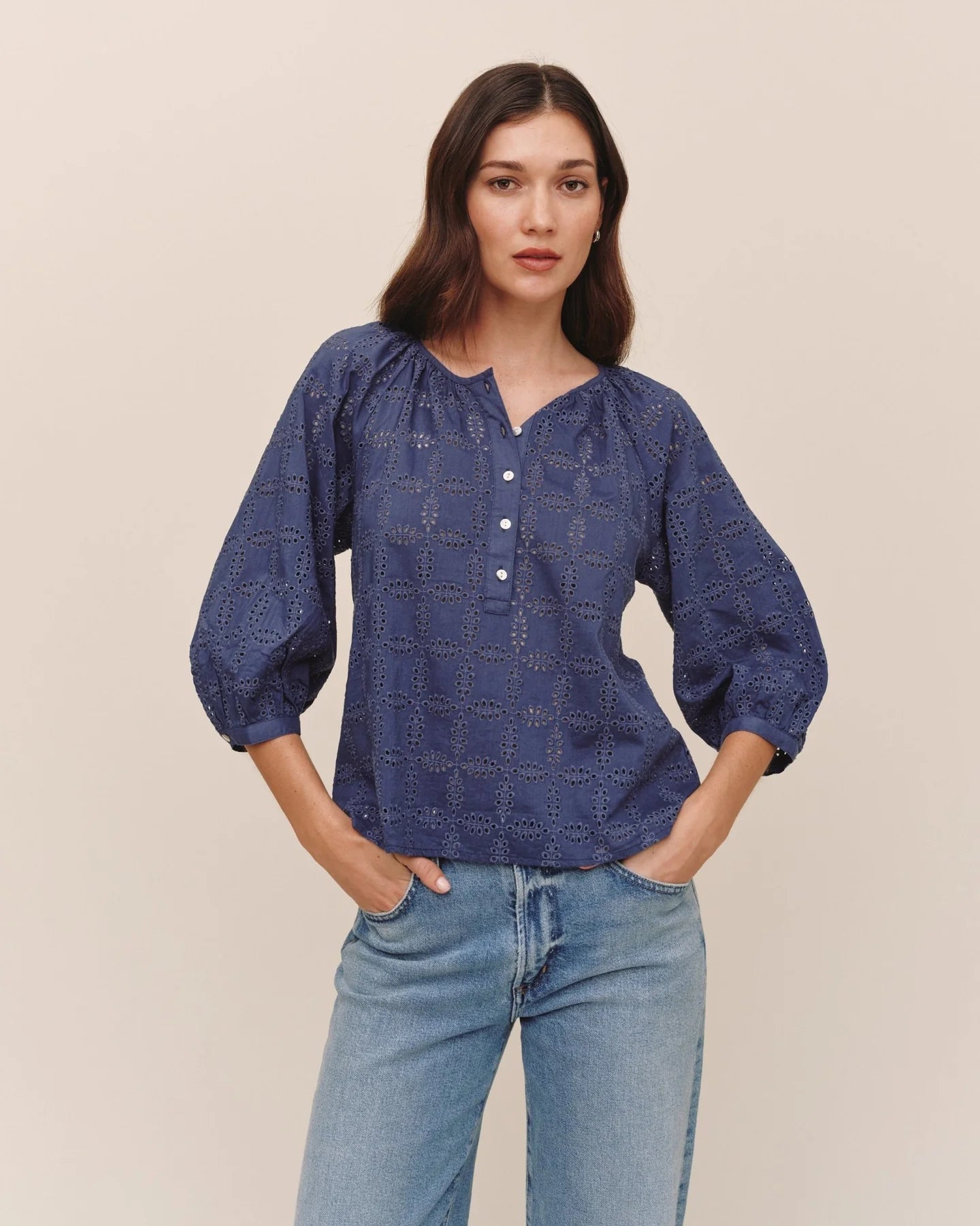 3/4 Sleeve Pullover
