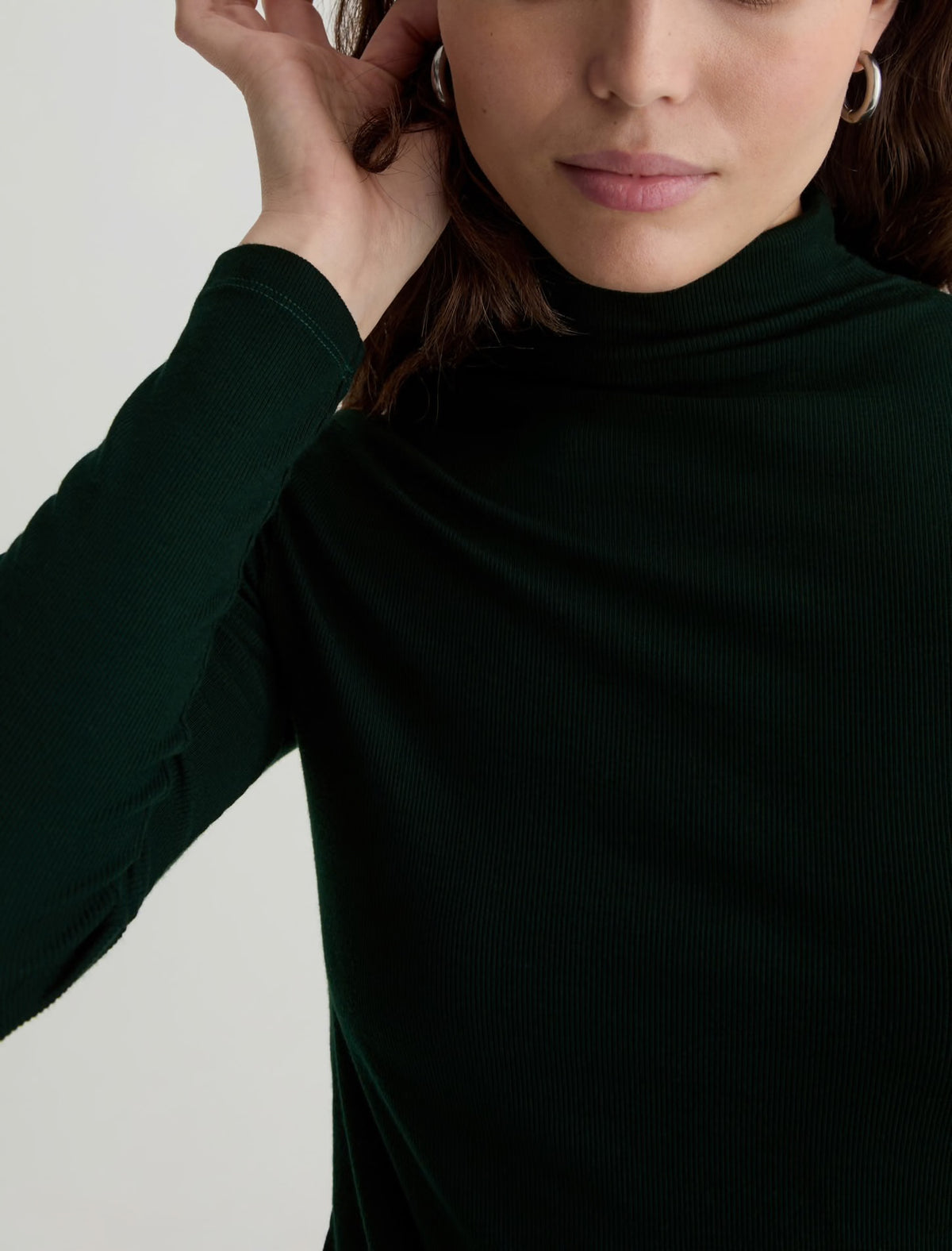 Chelsea Turtleneck in Dark Green