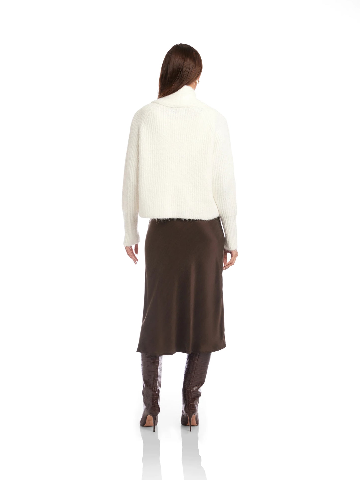 Cely Cropped Cardigan Cream