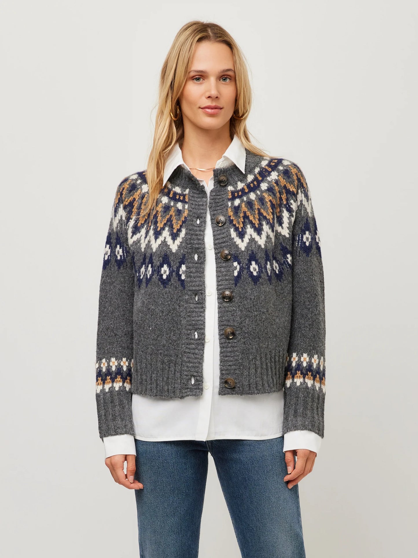 Alina Mixed Media Cardigan