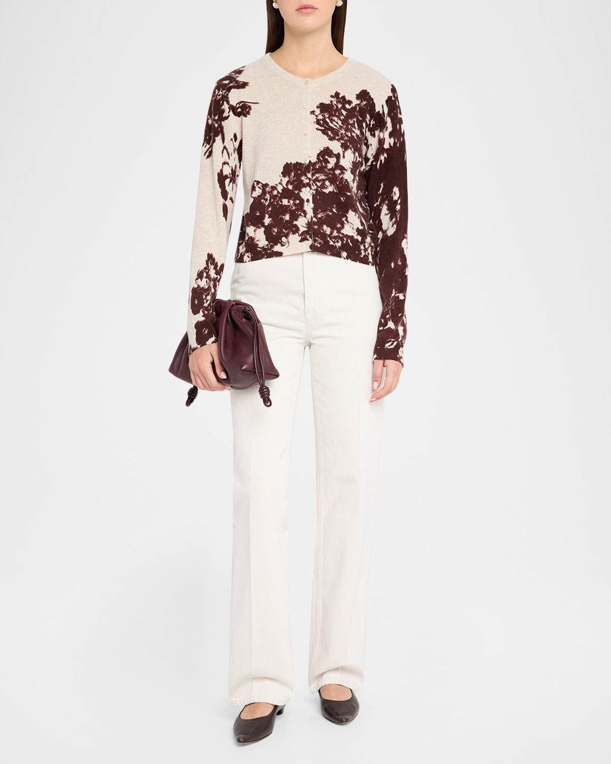 Placed Floral L/S Cardigan
