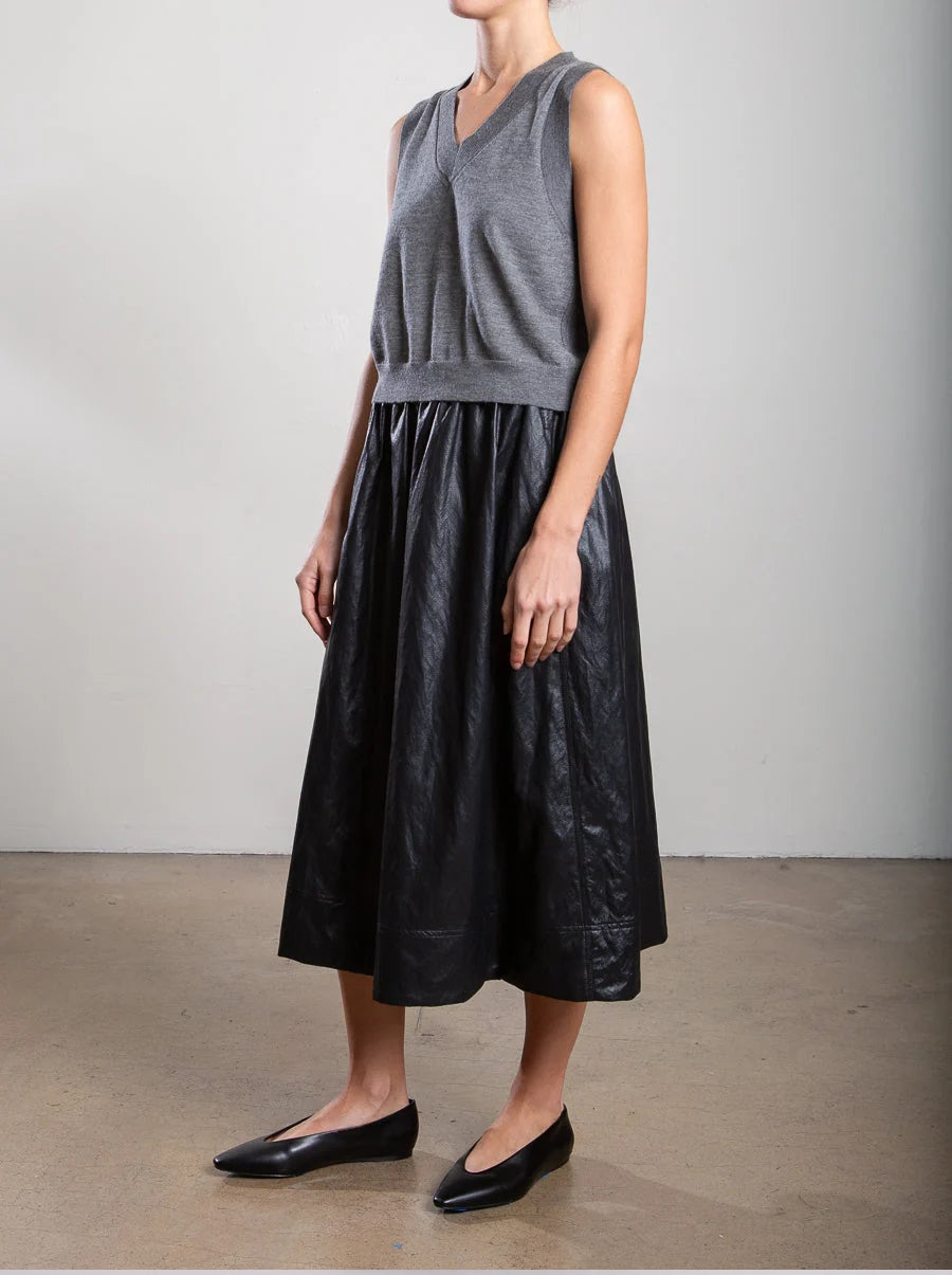 Claudia Faux Leather Skirt