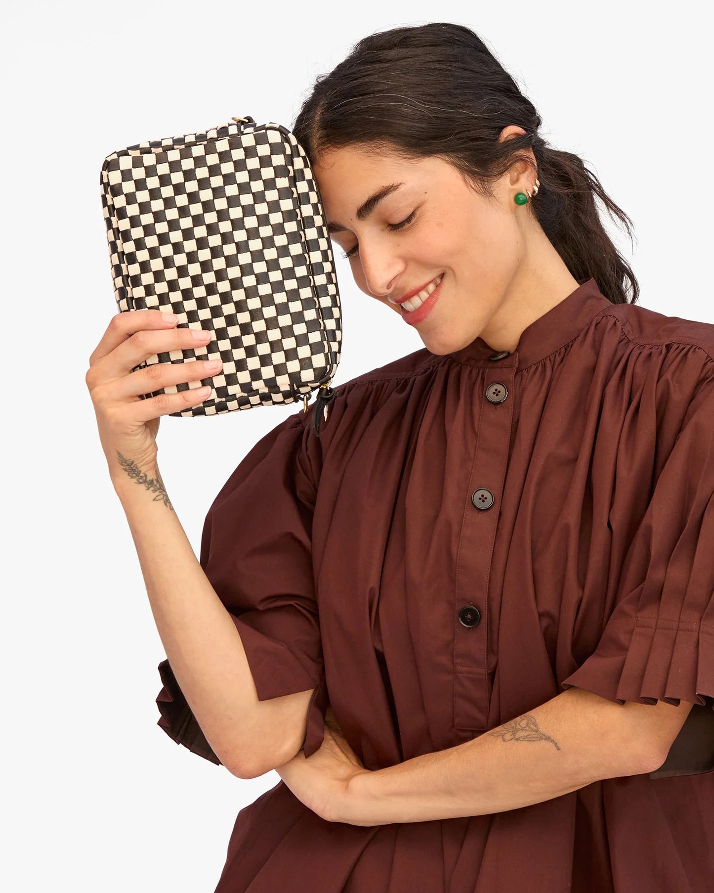 Midi Sac - Woven Checker