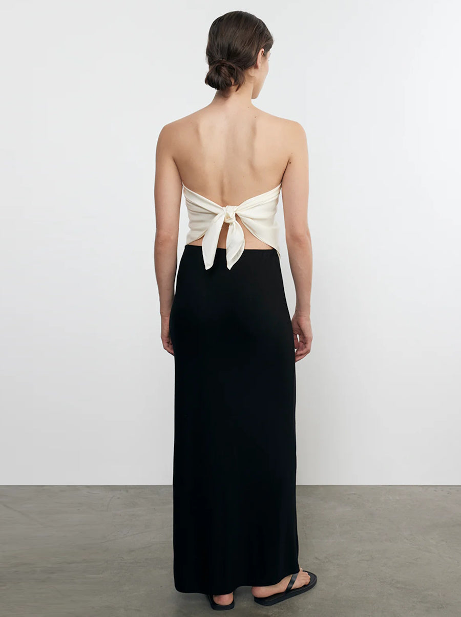 Silk Knit Bias Skirt