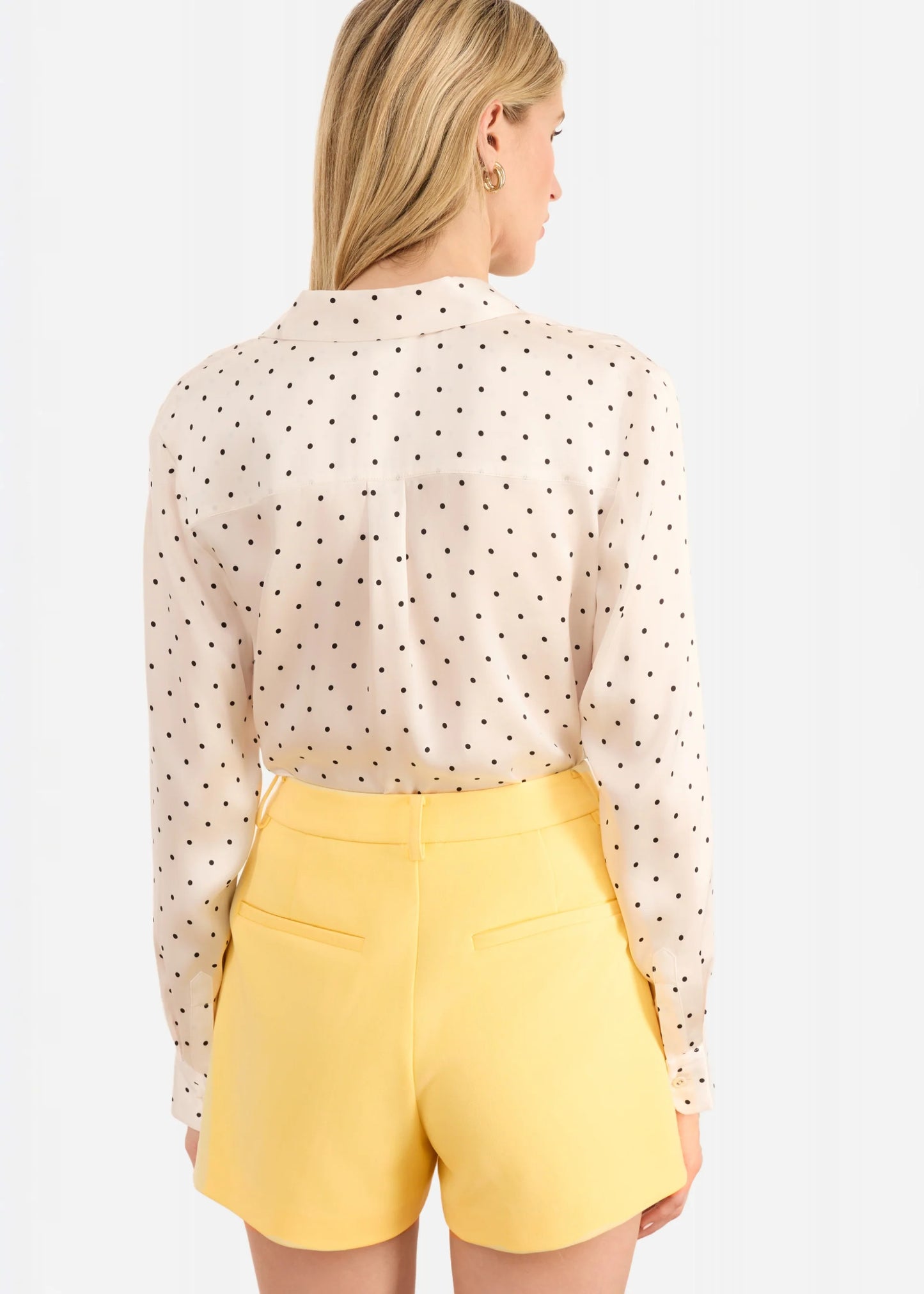Crosby Silk Blouse in Pin Dot