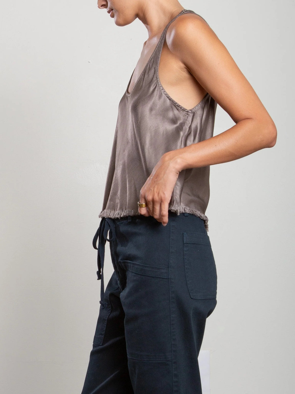 Maggie Tank in Vintage Satin