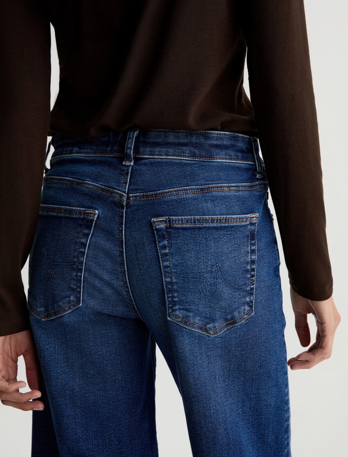 Saige Wide Leg Crop in HRDB