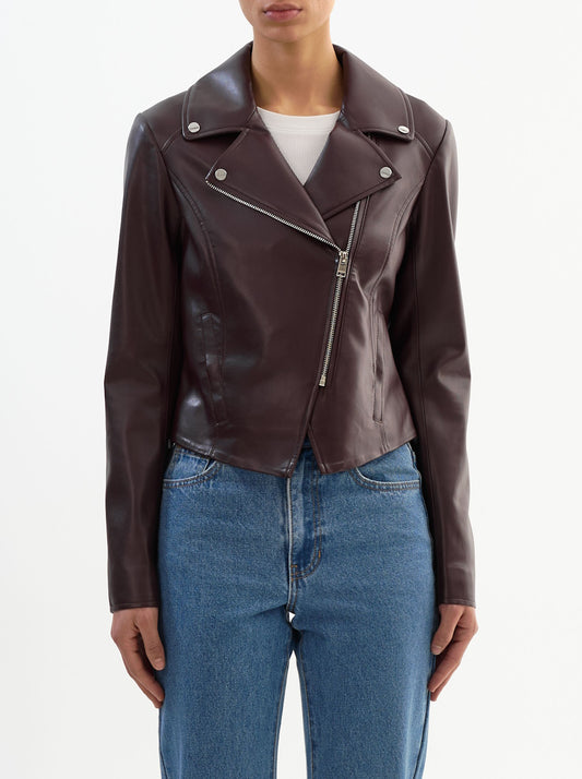 Pascale Vegan Leather Jacket