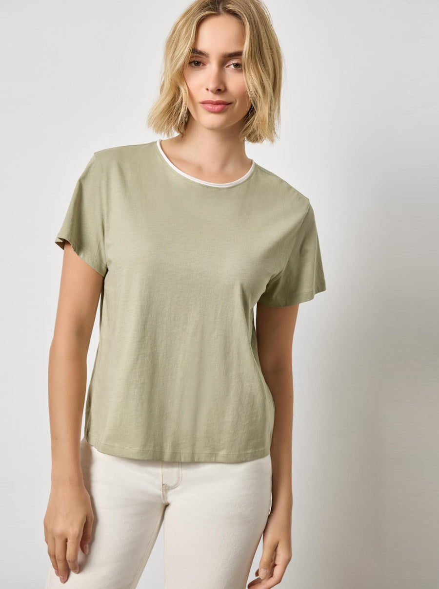 Contrast Roll Relaxed Crew