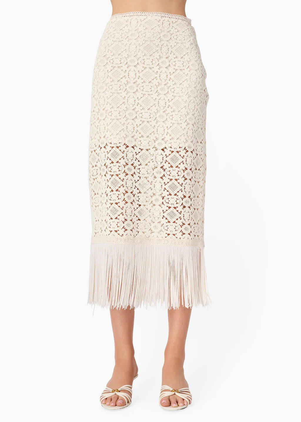 Venezia Crochet Midi Skirt