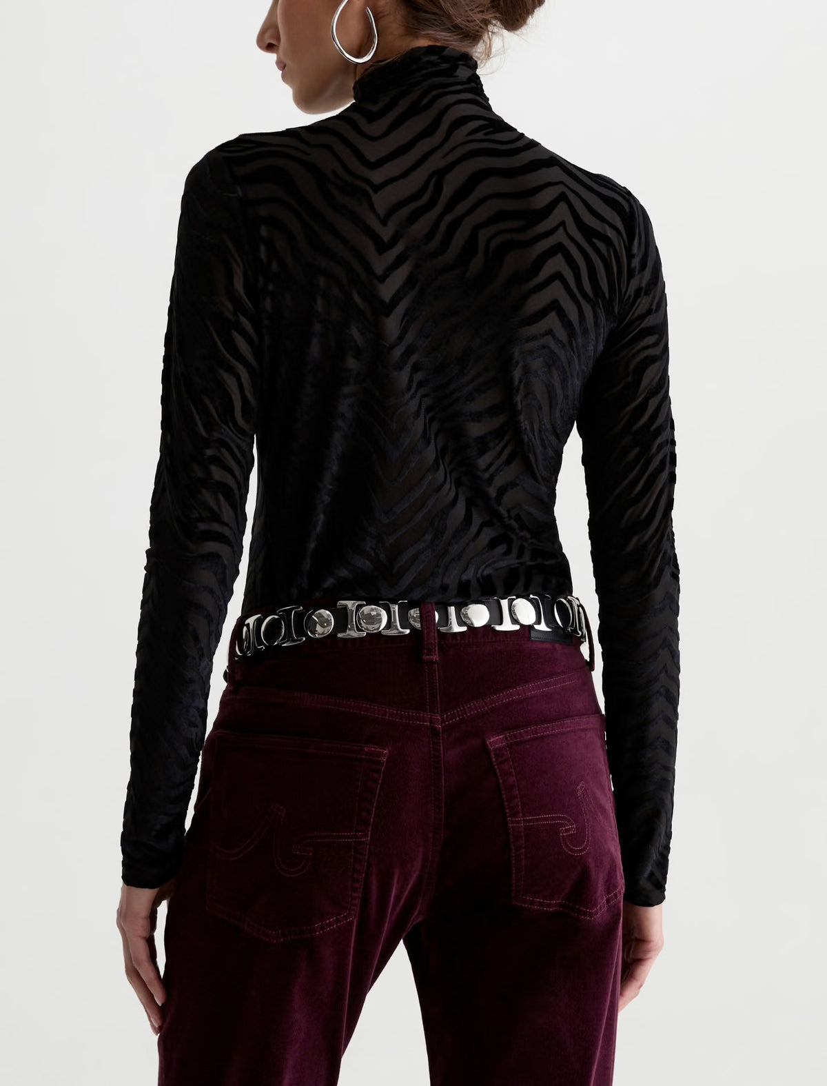 Chelsea Turtleneck in Wild Lines
