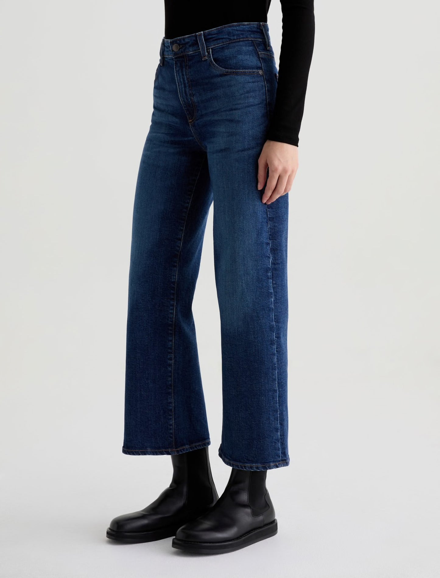 Saige Wide Leg Crop in Veiled
