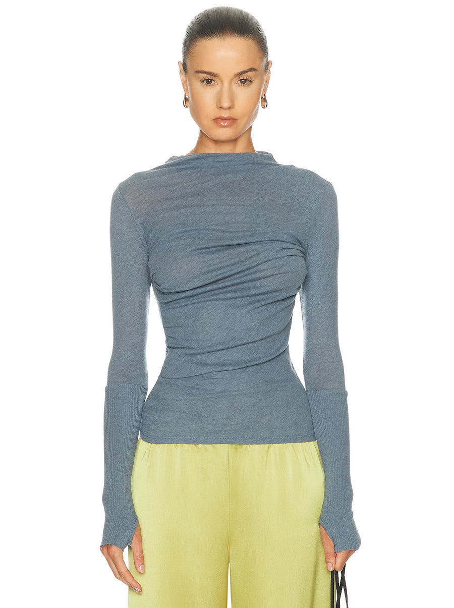 Cashmere Jersey Twist Top