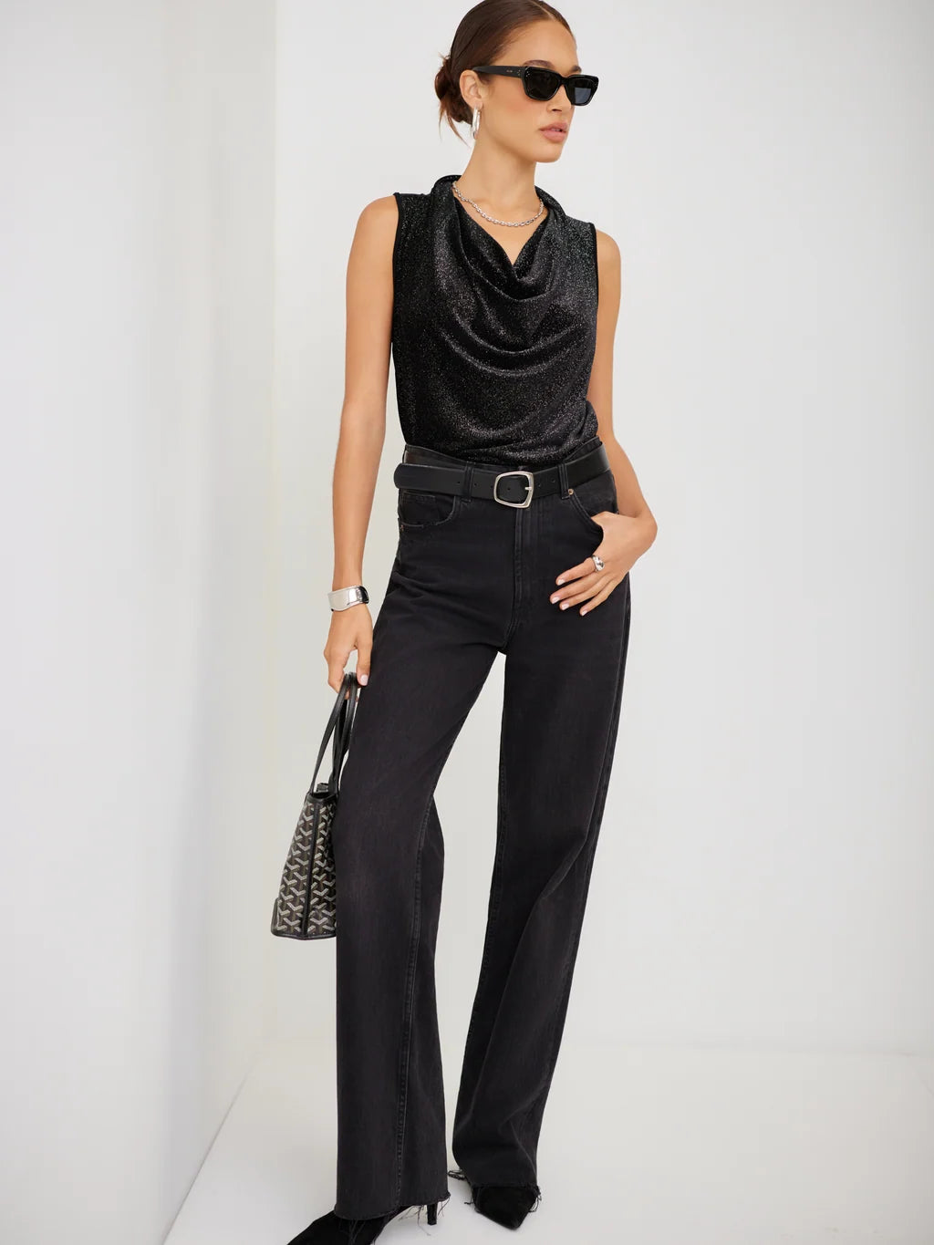 Elisa Drape Neck Top