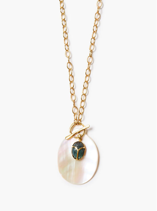 Scarab Toggle Necklace