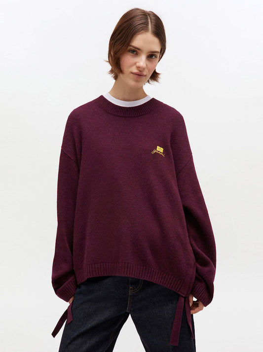 Wool Mix Oversized 0-Neck