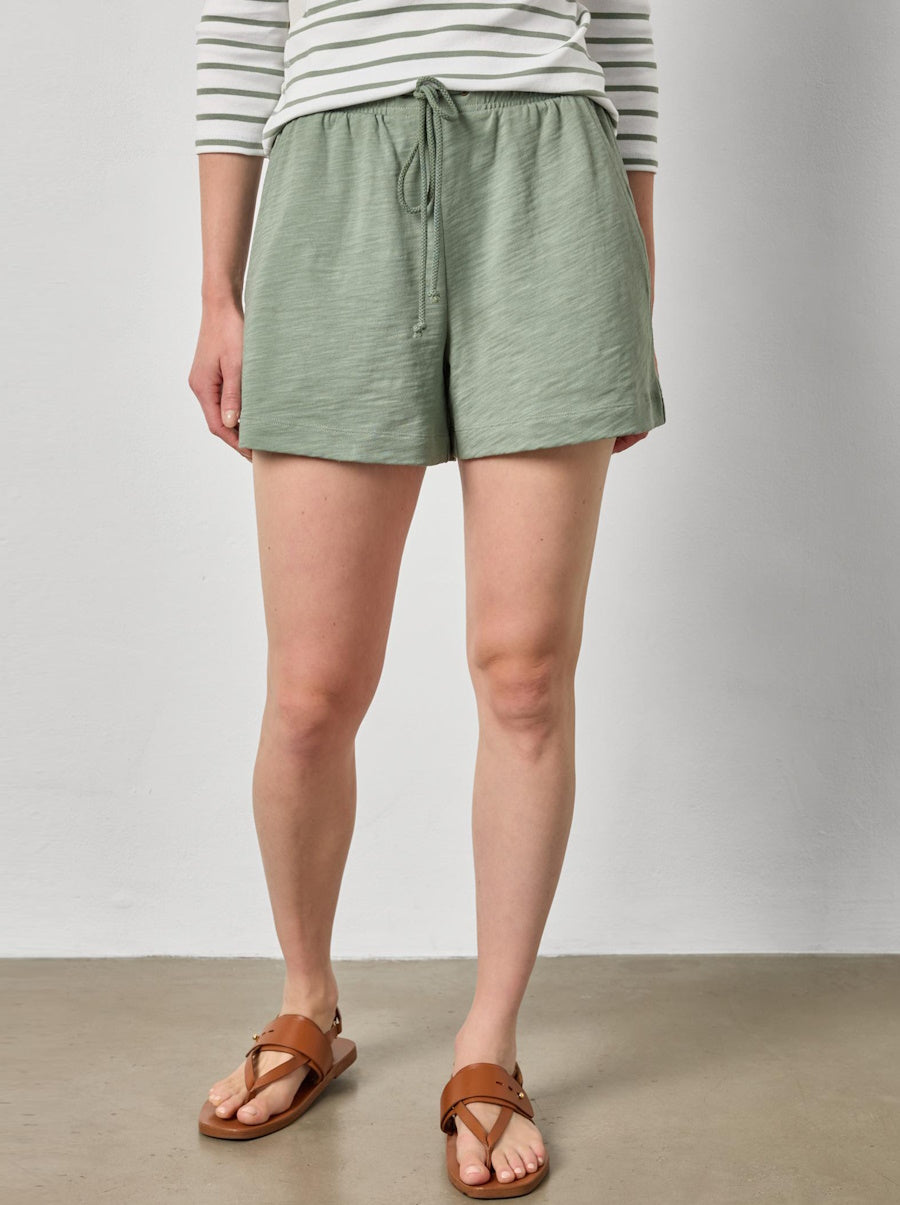 Elastic Waist Drawcord Short