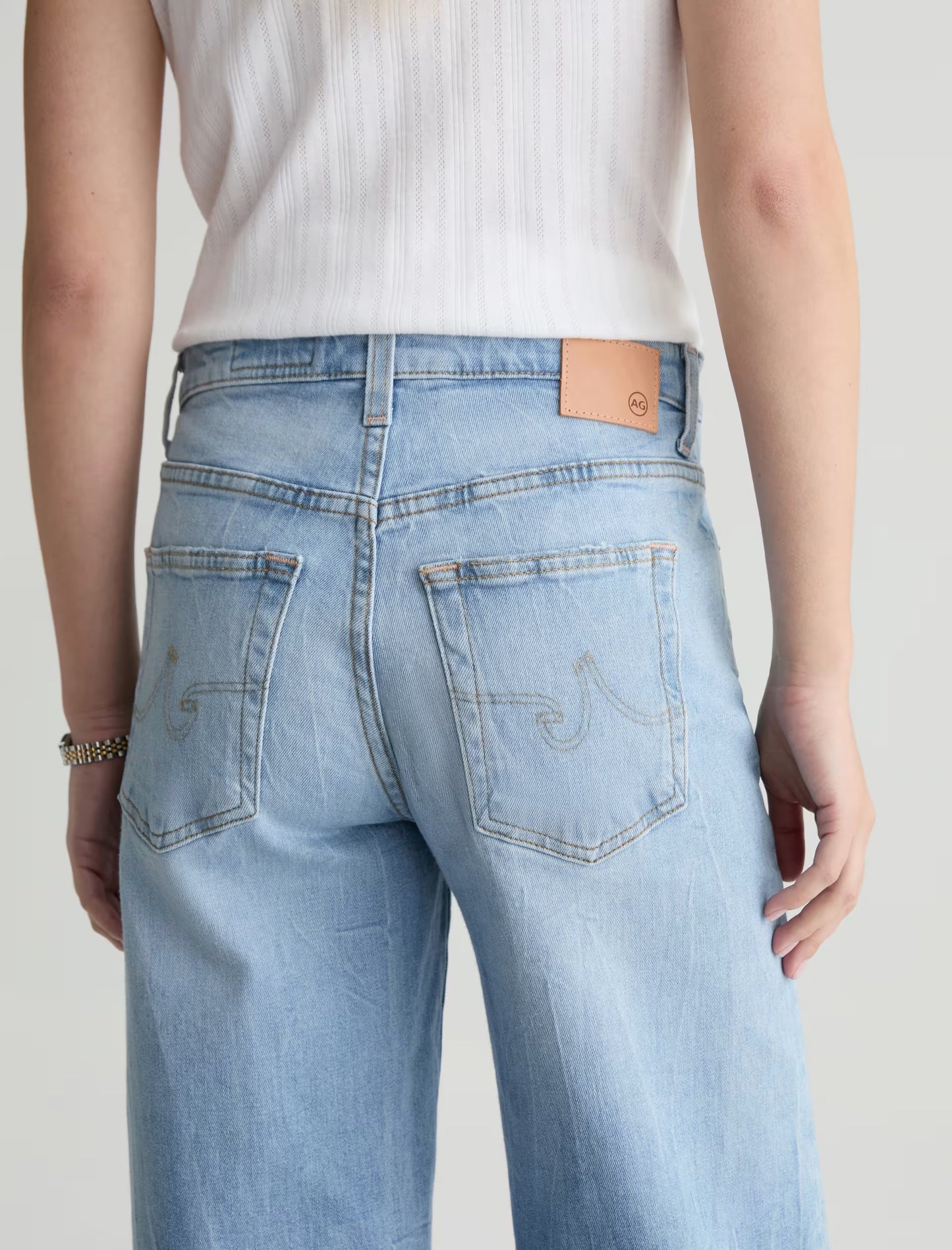 Saige Wide Leg Crop in HBKNGR