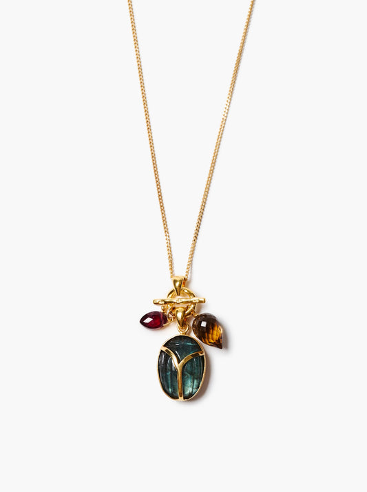 Scarab Charm Necklace