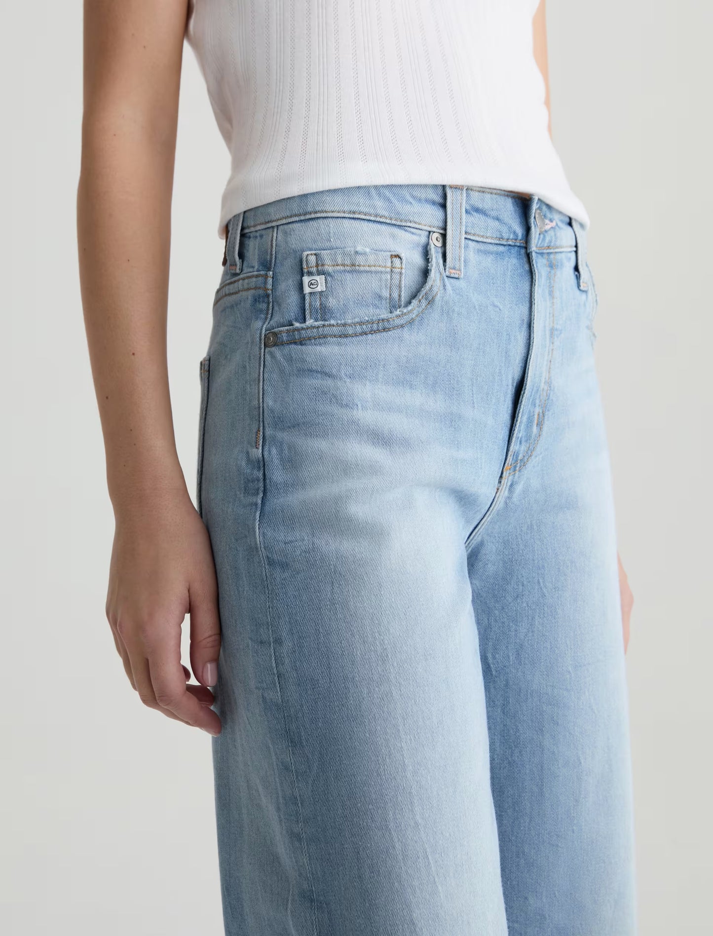 Saige Wide Leg Crop in HBKNGR