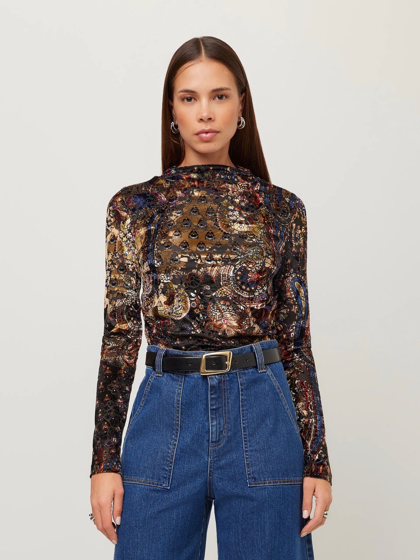 Khami Velvet Burnout Top
