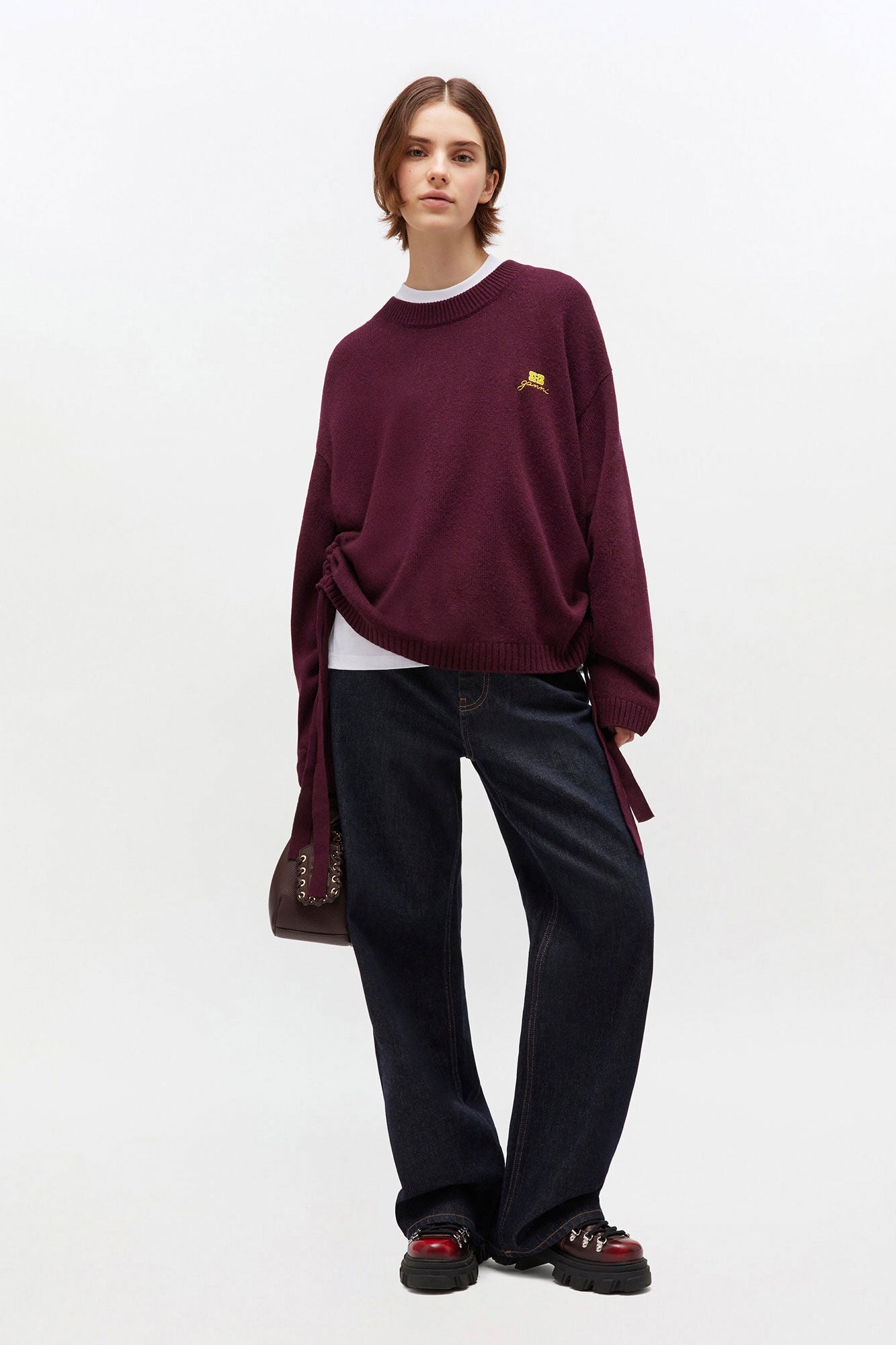 Wool Mix Oversized 0-Neck
